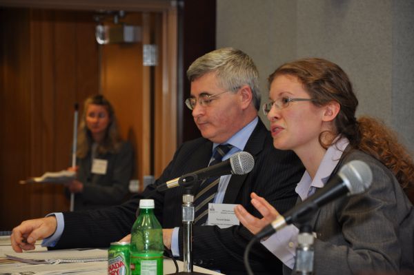 Speakers address the audience during the 2009 Jacobus tenBroek Disability Law Symposium.