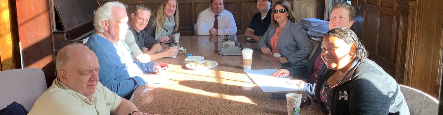 The board of directors at the BLIND Inc. training center in 2019.